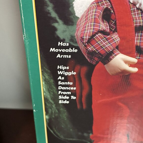 90s Animated Musical Dancing Singing Santa Claus Christmas Decoration Works 18” - Picture 16 of 16